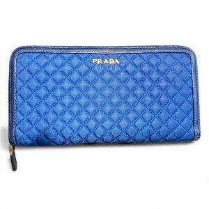 Prada Quilted Blue Wallet